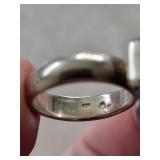 Amethyst Druzy Ring in Sterling Silver 925 with Spiral Bezel
