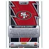 Christian McCaffrey - 2020 Illusions, 2021 Mosaic Green Prizm, 2022 Contenders, 2023 Prizm, 2024 Rookies & Stars, 2025 Mosaic