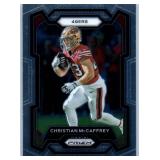 Christian McCaffrey - 2020 Illusions, 2021 Mosaic Green Prizm, 2022 Contenders, 2023 Prizm, 2024 Rookies & Stars, 2025 Mosaic