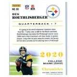 Ben Roethlisberger - 2020 Chronicles, Rookies & Stars, 2021 Illusions, Prizm Draft, Mosaic, Optic, 2023 Mosaic