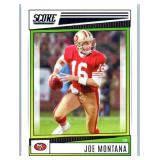 Joe Montana - 2020 Select, 2021 Playoff, 2022 Score, 2023 Mosaic, 2025 Prizm