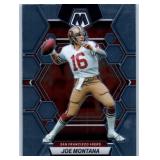 Joe Montana - 2020 Select, 2021 Playoff, 2022 Score, 2023 Mosaic, 2025 Prizm