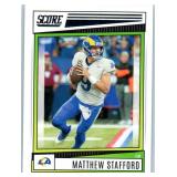 Matthew Stafford - 2020 Rookies & Stars, 2020 Select, 2021 Prizm Draft Picks, 2022 Score, 2023 Donruss, 2024 Mosaic, 2024 Optic, 2025 Absolute