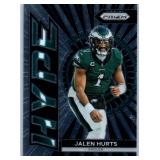 Jalen Hurts - 2021 Prizm Draft Picks, 2022 Donruss, 2023 Absolute, 2023 Mosaic, 2023 Phoenix, 2023 Prizm, 2024 Rookies & Stars, 2025 Absolute, 2025 Photogenic