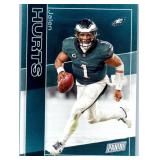 Jalen Hurts - 2021 Prizm Draft Picks, 2022 Donruss, 2023 Absolute, 2023 Mosaic, 2023 Phoenix, 2023 Prizm, 2024 Rookies & Stars, 2025 Absolute, 2025 Photogenic