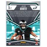 Jalen Hurts - 2021 Prizm Draft Picks, 2022 Donruss, 2023 Absolute, 2023 Mosaic, 2023 Phoenix, 2023 Prizm, 2024 Rookies & Stars, 2025 Absolute, 2025 Photogenic