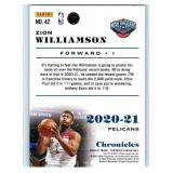 Zion Williamson - 2020 Chronicles, 2021 Donruss, 2021 Prizm Draft Picks, 2022 Prizm, 2023 Prizm