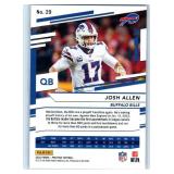 Josh Allen - 2020 Rookies & Stars, 2021 Playoff, 2022 Prestige, 2023 Donruss, 2024 Optic, 2025 Donruss