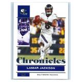 Lamar Jackson - 2020 Rookies & Stars, 2021 Chronicles, 2021 Prizm, 2022 Chronicles, 2022 Select, 2025 Mosaic