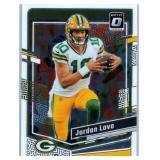 Jordan Love - 2020 Score, 2023 Absolute, 2023 Optic, 2024 Absolute, 2024 Optic, 2025 Donruss