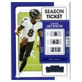 Lamar Jackson - 2021 Chronicles, 2021 Contenders, 2022 Chronicles, 2022 Contenders, 2023 Optic, 2023 Prestige, 2024 Donruss, 2024 Rookies & Stars, 2025 Absolute