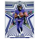 Lamar Jackson - 2021 Chronicles, 2021 Contenders, 2022 Chronicles, 2022 Contenders, 2023 Optic, 2023 Prestige, 2024 Donruss, 2024 Rookies & Stars, 2025 Absolute