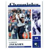 Lamar Jackson - 2021 Chronicles, 2021 Contenders, 2022 Chronicles, 2022 Contenders, 2023 Optic, 2023 Prestige, 2024 Donruss, 2024 Rookies & Stars, 2025 Absolute