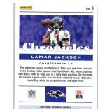 Lamar Jackson - 2021 Chronicles, 2021 Contenders, 2022 Chronicles, 2022 Contenders, 2023 Optic, 2023 Prestige, 2024 Donruss, 2024 Rookies & Stars, 2025 Absolute