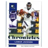 Lamar Jackson - 2021 Chronicles, 2021 Contenders, 2022 Chronicles, 2022 Contenders, 2023 Optic, 2023 Prestige, 2024 Donruss, 2024 Rookies & Stars, 2025 Absolute