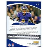Lamar Jackson - 2021 Chronicles, 2021 Contenders, 2022 Chronicles, 2022 Contenders, 2023 Optic, 2023 Prestige, 2024 Donruss, 2024 Rookies & Stars, 2025 Absolute
