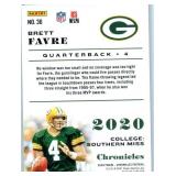 Brett Favre - 2020 Chronicles, 2022 Optic, 2023 Optic, 2023 Prestige, 2024 Donruss, 2025 Prizm