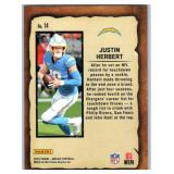 Justin Herbert - 2021 Playoff, 2023 Legacy, 2024 Mosaic, 2025 Absolute, 2025 Donruss, 2025 Optic