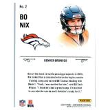 Bo Nix - 2024 Contenders, 2024 Optic, 2024 Rookies & Stars, 2025 Absolute, 2025 Mosaic