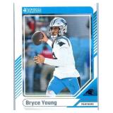 Bryce Young - 2023 Contenders, 2023 Donruss, 2024 Donruss, 2024 Prizm, 2024 Rookies & Stars, 2025 Donruss, 2025 Mosaic