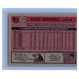 Dave Winfield - 1979 Topps, 1981 Topps