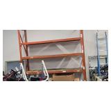 Heavy-Duty Pallet Rack (Rack Only)—Contents on the rack or around the rack are not part of this auction.  Dimensions: 114" L x 27" W x 120" H.