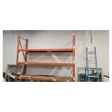 Heavy-Duty Pallet Rack (Rack Only)—Contents on the rack or around the rack are not part of this auction.  Dimensions: 114" L x 27" W x 120" H.