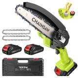 TaskStar 6" Mini Cordless Chainsaw