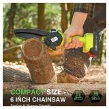TaskStar 6" Mini Cordless Chainsaw