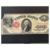 1917 Red Seal $1 Dollar Note