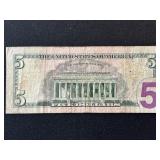 2013 Green Seal $5 Dollar Star Note