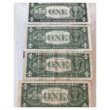 Blue Seal $1 Dollar Silver Certificates 2 Are Uncirculated