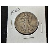 1940 Walking Liberty Half Dollar