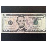 2006 Green Seal $5 Dollar Star Note