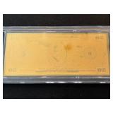 24K Gold $50 Dollar Commemorative Yosemite National Park Tribute Note 50mg