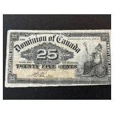 1900 Canada 25 Cent Fractional Currency