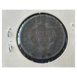 1837 Coronet Head Cent Beaded Cords