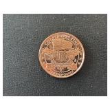 1 Ounce .999 Fine Copper Round