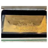 1899 22K Gold Foil Commemorative $2 Dollar Certificate Only 5,000 Minted