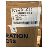 MSRP $600 – 4 Cases (48) Koch Multi-Pleat XL Air Filters 20x25x2, Commercial HVAC Furnace Filters, Pleated MERV Rated, Building Maintenance Facility Industrial Use