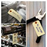 MSRP $250 - 2 Cases (1000 Tags/Case) Staples Pre-Wired Heavy-Duty Blank Manila Shipping Tags 6.25" x 3.13" *double-wired tags feature 12-inches of 26-gauge wire - 3/16in. reinforced, tear resistant ey