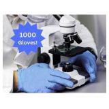 MSRP $240 1 Case (1000 gloves) NEW Synguard Latex-Free Powder-Free Protein-Free (to eliminate risks of Type I hypersensitivity) Nitrile Exam Gloves Size M *textured fingertips measuring 4.7 mil thickn