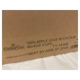 H&E - CitrusSun 100% Apple Juice w/ Calcium 96 4 oz Cups