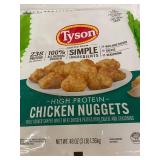 H - Tyson High Protein Chicken Nuggets - 2-Pack, 48 oz Each (6 lb Total)