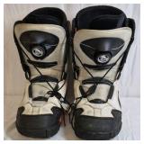 HMK Snowboard Boots – Black and White Lace-Up Design US 11M