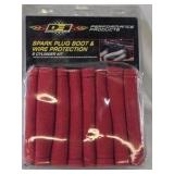 DEI Spark Plug Boot & Wire Protection Sleeves Red Set