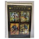 1989 The Treasures of Tiffany Poster – Chicago Tribune Framed Print