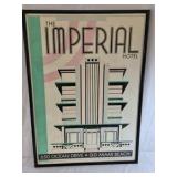Imperial Hotel Miami Beach Poster – Framed Art Deco Style Print