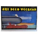 1990 Art Deco Weekend Miami Poster – Event Print
