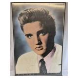 Elvis Presley Framed Poster Rock N Roll Icon Wall Art Portrait Print